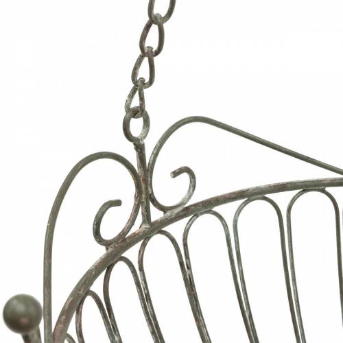 Floristik24 Kosz na kwiaty Kosz na rośliny dekoracyjne rdza biel myty metal Ø28/22cm zestaw 2 szt