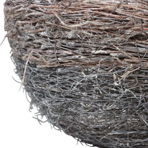 Floristik24 Kosz z uchwytem Kosz na rośliny bielony 40/34/27 cm, zestaw 3 szt