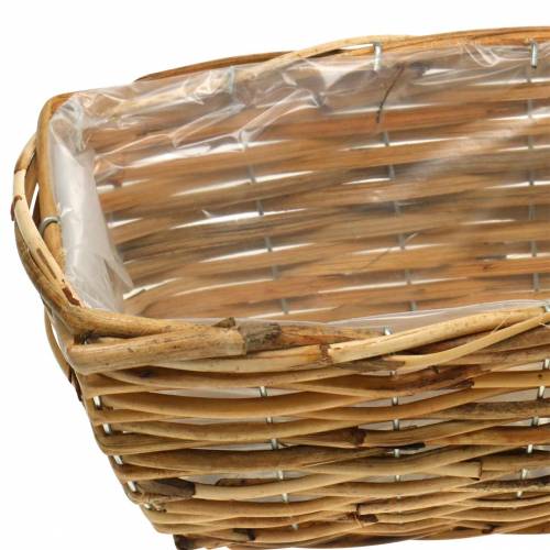 Floristik24 Pudełko na kosz z wierzby obranej w kolorze naturalnym komplet 2 szt