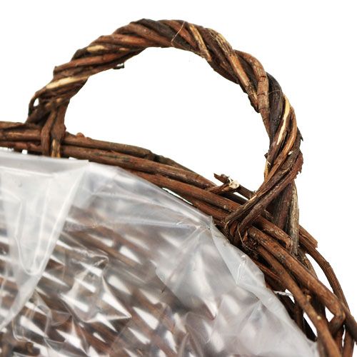 Floristik24 Miska do koszy Ø18cm okrągła nieobrana