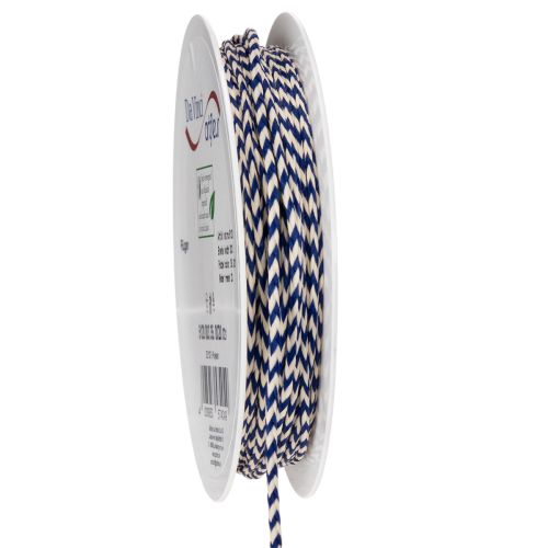 Wstążka/sznurek w paski do kreatywnej dekoracji, grubość 3 mm, długość 20 m