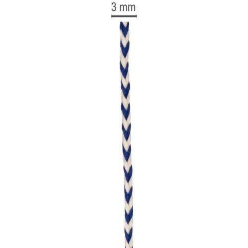 Wstążka/sznurek w paski do kreatywnej dekoracji, grubość 3 mm, długość 20 m | Floristik24.pl