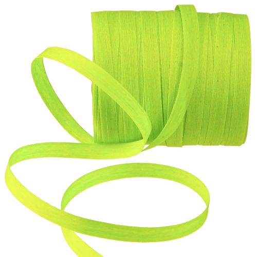 Produkt Wstążka do curlingu, bawełniana, ekologiczna, zielona, 10mm, 100m