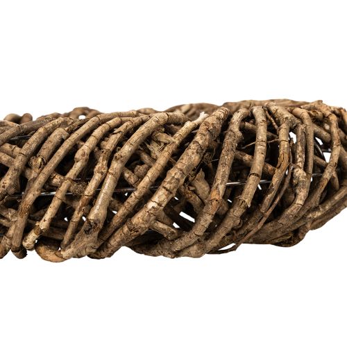 Wieniec dekoracyjny z gałązek naturalnych, wianek rattanowy, okrągły, duży, 45cm. | Floristik24.pl