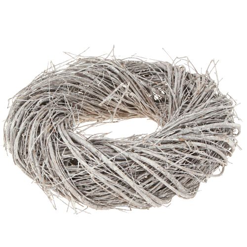 Produkt Wieniec Wiąz Biały Dekoracyjny Wieniec Bielony Naturalny Wieniec Ø25cm