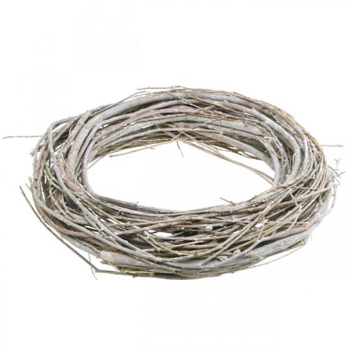 Produkt Wianek wierzbowy Wianek wierzbowy dekoracyjny naturalny biały myty Ø40cm
