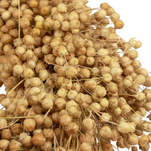 Floristik24 Boho wianek dekoracyjny len wianek dekoracyjny wianek naturalny suchy Ø28cm