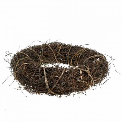 Floristik24 Wianek z winorośli z wierzbą Ø35cm natura