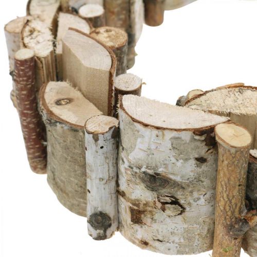 Floristik24 Deco Wieniec Brzozowy Dekoracja Stołu Wieniec Brzozowy Ø30cm H7cm