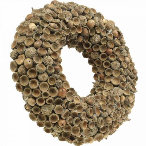 Produkt Jesienna dekoracja wianek z żołędzi naturalny wianek Ø30cm