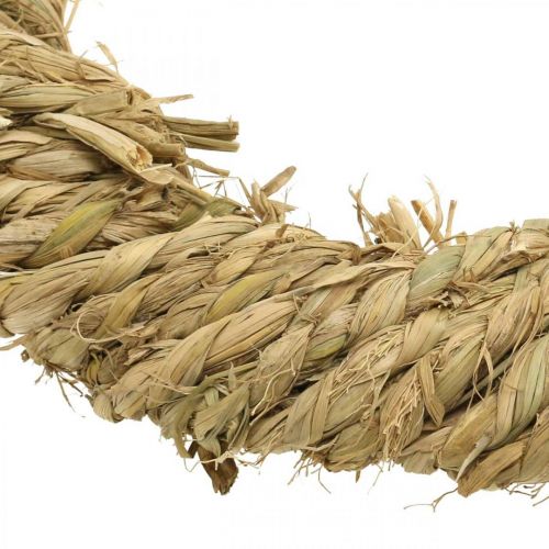 Floristik24 Wianek ze słomy plecionej Ø37cm naturalna rustykalna dekoracja ze słomy