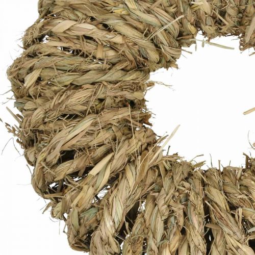 Floristik24 Wianek pleciony ze słomy Ø35cm rustykalny dekoracyjny wieniec natura