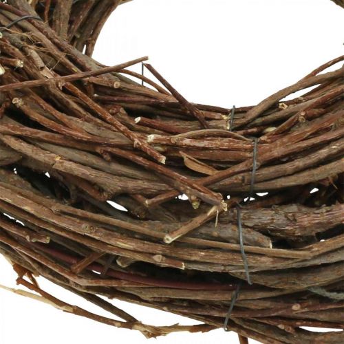Floristik24 Deco Wianek Winorośli Ø25cm Brązowy Naturalny wieniec z gałązek Dekoracja stołu