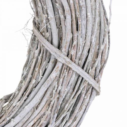 Floristik24 Wieniec Deco Whitewashed White Ø35cm Shabby Chic Wieniec na drzwi Dekoracja stołu