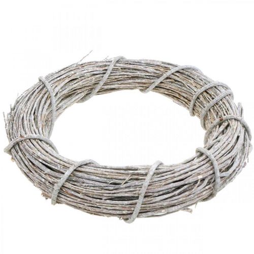 Produkt Wieniec Deco Wreath Whitewashed Naturalny Wieniec Drzwiowy Wieniec Shabby Chic Ø42cm