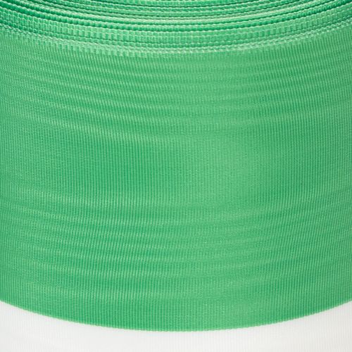 Wstążka do wieńca Moiré 125 mm x 25 m w kolorze zielonym i białym, wstążka taftowa, wstążka narodowa, wstążka dekoracyjna | Floristik24.pl