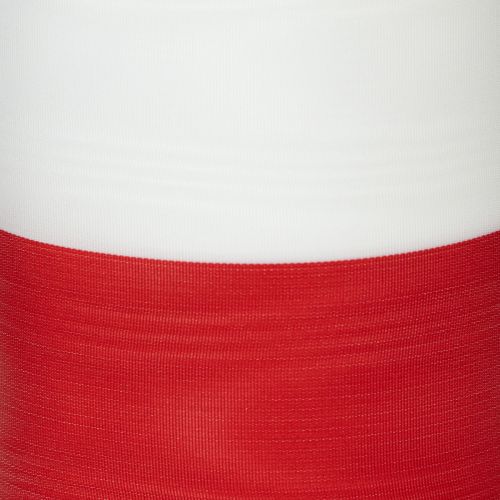 Wstążki do wieńców Moiré biało-czerwone 100 mm | Floristik24.pl