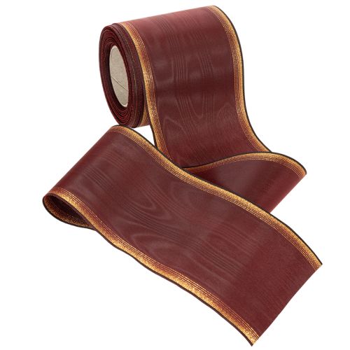 Produkt Wstążka wieniec Bordeaux 100 mm dekoracja ślubna z tafty mory