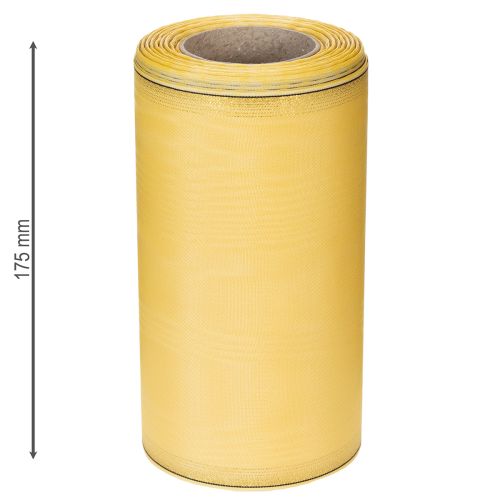 Produkt Wstążka do wianka moiré żółta 175mm 25m