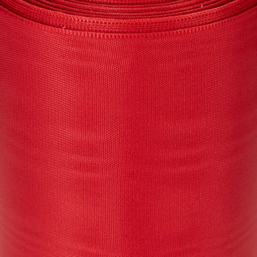 Produkt Czerwona wstążka do wieńca 125 mm x 25 m - Wstążka do florystyki pogrzebowej, napisów i dekoracji