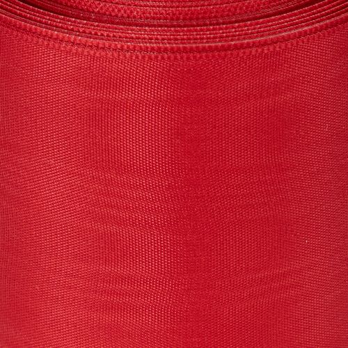 Produkt Czerwona wstążka do wieńca 75 mm x 25 m - Florystyka i dekoracja pogrzebowa, Wytrzymała wstążka do napisów