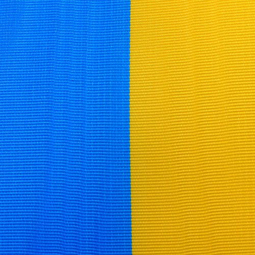Produkt Wstążka wianek mora niebiesko-żółta 100 mm