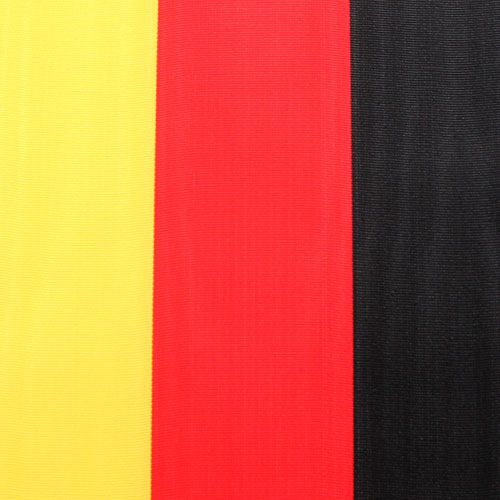 Floristik24 Wstążki do wianków Moiré czarno-czerwono-złote 75 mm