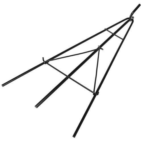 Produkt Stojak na wianki z hakiem, czarny, metalowy, sztaluga, wys. 56 cm