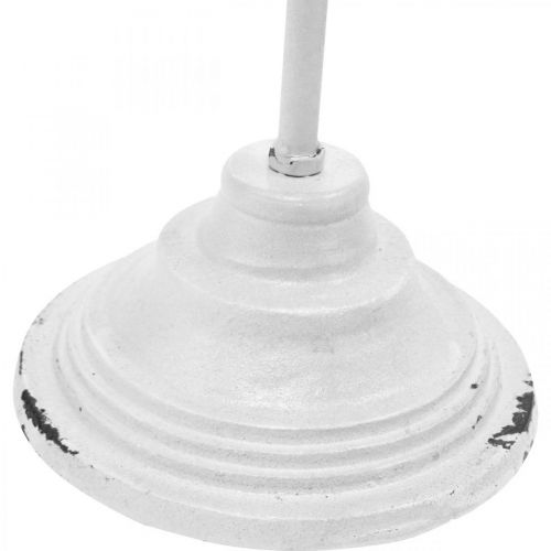 Produkt Stojak na wianek Shabby Chic Biały stojak na wianek Metal 4 haki wys. 76 cm