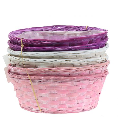 Produkt Kosz na chipsy okrągły fioletowy/biały/różowy Ø25cm 6 szt
