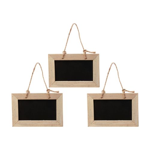 Floristik24 Tablice kredowe do zawieszania tablica drewniana naturalna 15x10cm 5szt