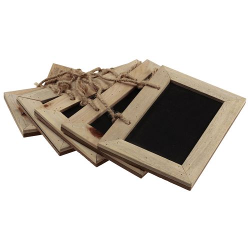 Floristik24 Tablice kredowe do zawieszania tablicy naturalnej 20×15cm 5szt