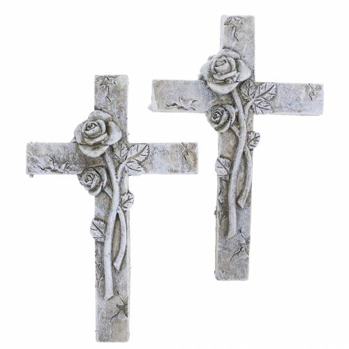 Floristik24 Krzyż nagrobny 7,5cm x 11cm 4szt