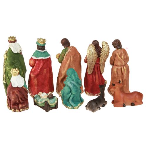 Produkt Zestaw figurek do szopki ręcznie malowanej żywicy poliestrowej 5,5-12cm 10szt