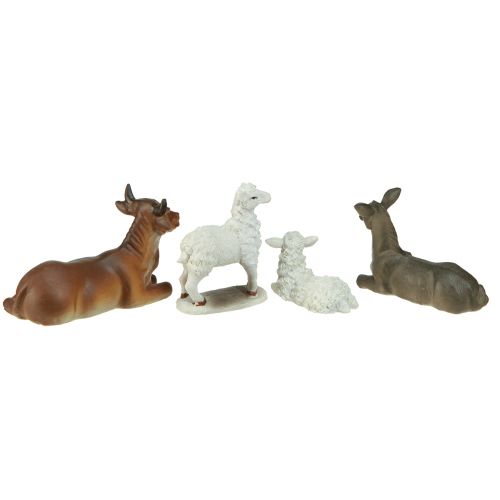 Produkt Szopki zwierzęta do szopki bożonarodzeniowej zestaw 6-11cm 4 szt