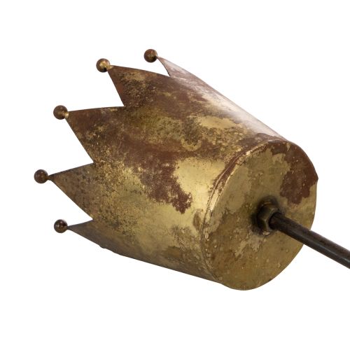 Dekoracyjna korona na patyku, ozdoba vintage do roślin doniczkowych, 73 cm | Floristik24.pl