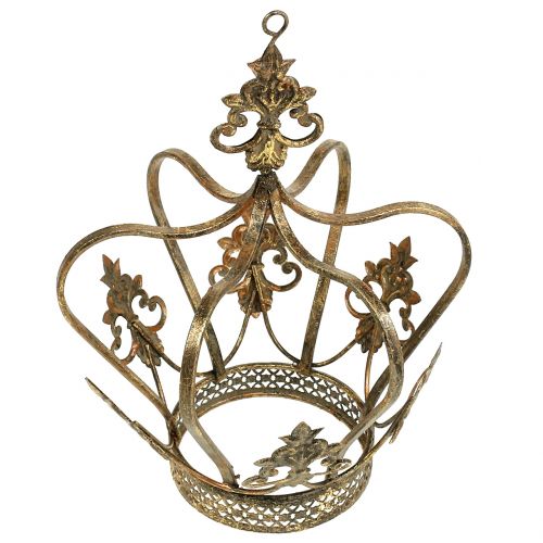 Floristik24 Korona Złota Antyczna Ø17,5cm H22,5cm