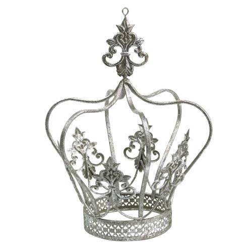 Deco Crown Silver Metal Ø17,3cm H22,5cm