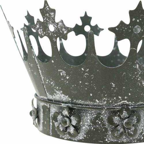 Floristik24 Dekoracja stołu, ozdobna korona, kwiatowa metalowa latarnia, doniczka, metalowa dekoracja
