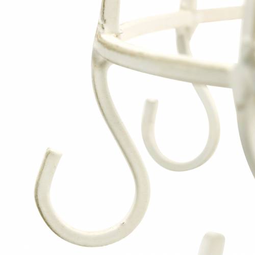 Produkt Korona dekoracyjna z haczykiem do zawieszenia biała Ø29cm
