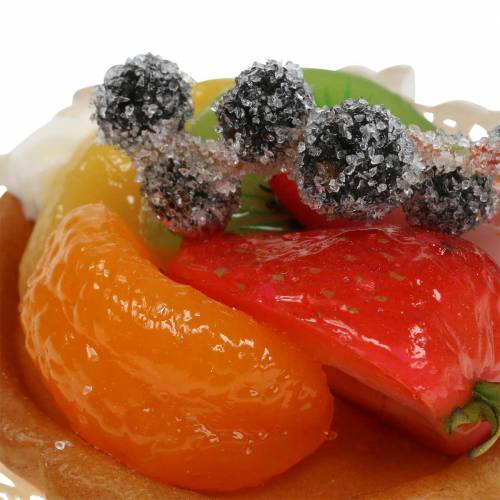 Floristik24 Tarta mandarynkowa sztuczna Ø8cm