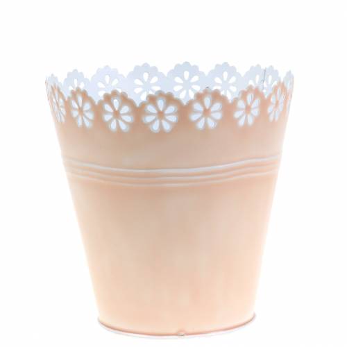 Floristik24 Planter Flower Ornament Pink Ø12,5cm H13,5cm