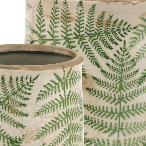 Floristik24 Doniczka ceramika paprociowa doniczka ceramiczna Ø15/10,5cm zestaw 2 szt