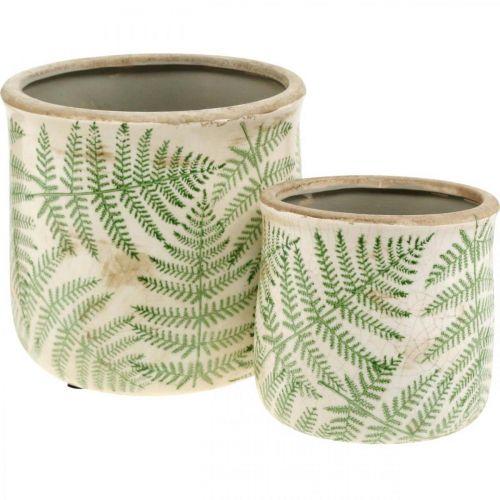 Floristik24 Doniczka ceramika paprociowa doniczka ceramiczna Ø15/10,5cm zestaw 2 szt