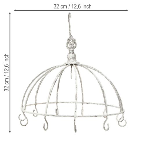 Produkt Wieszak kuchenny Kitchen Crown Metal White Shabby Chic Ø31,5 cm