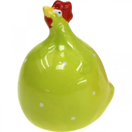 Dekoracyjna ceramiczna figura dekoracyjna z kurczaka Wielkanocna kolorowa mieszana W6cm 6 sztuk