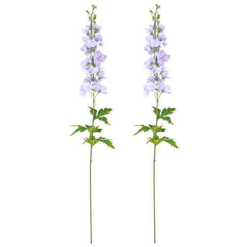 Produkt Sztuczne Kwiaty Delphinium Jasnofioletowe na Łodydze 90cm 2szt