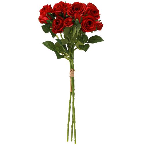Produkt Sztuczne Róże Dekoracyjne Jasnoczerwone Ø4cm Dł.45cm 3 szt