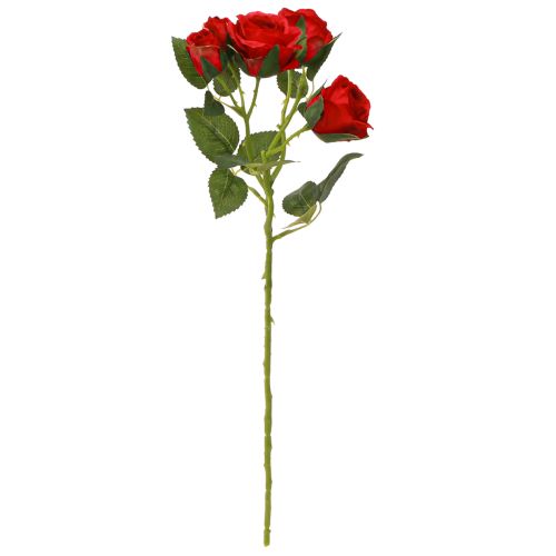 Produkt Sztuczne Róże Dekoracyjne Jasnoczerwone Ø4cm Dł.45cm 3 szt