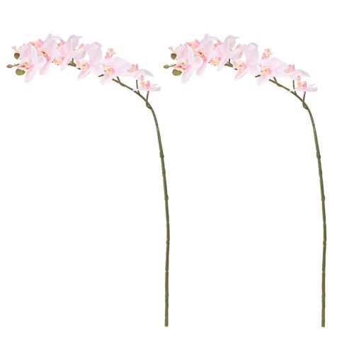 Produkt Sztuczne Orchidee Jasnoróżowe Sztuczne Kwiaty Prawdziwy Dotyk 58cm 2szt